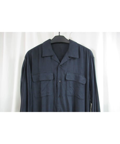 SAMPLE yohji yamamoto pour homme 開襟シンプルブラウス BT-B08-203