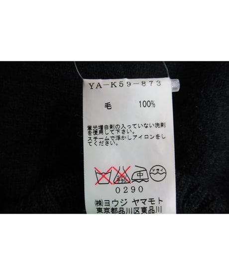Y's yohji yamamoto 切替えデザインニットカーディガン YA-K59-873