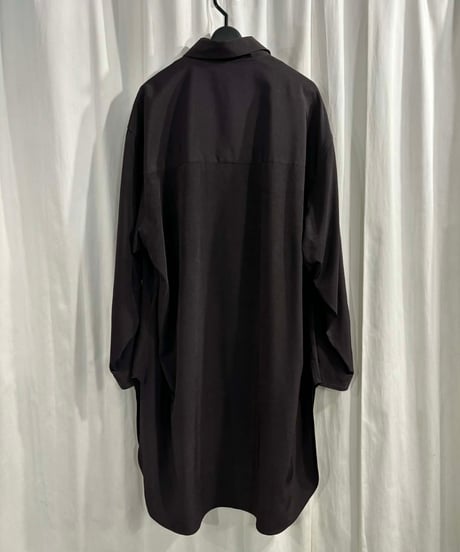 2020SS yohji yamamoto pour homme 内田すずめ プリント ロングブラウス（HN-B30-511）