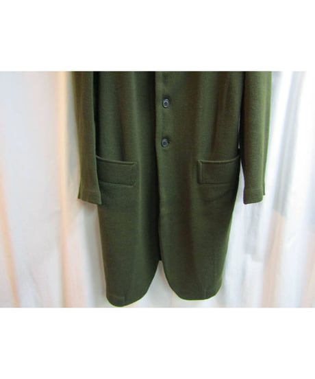 Y's yohji yamamoto カーキ ニットロングジャケット YV-J01-157