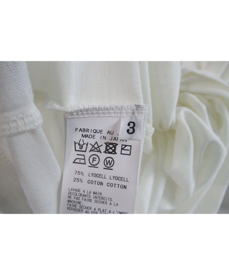 新品 19ss B yohji yamamoto +noir 白 ショルダーデザインノースリーブカットソー NH-T51-270