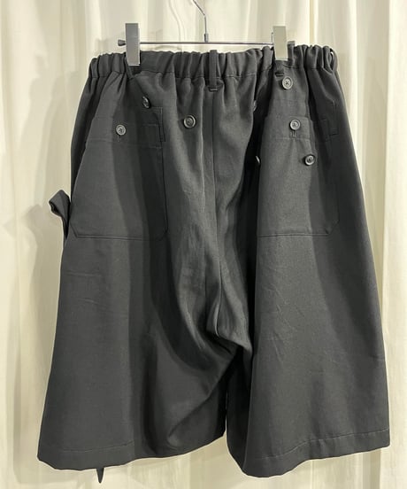 SAMPLE 2020SS yohji yamamoto pour homme テープ付きハーフパンツ（HN-P68-100）