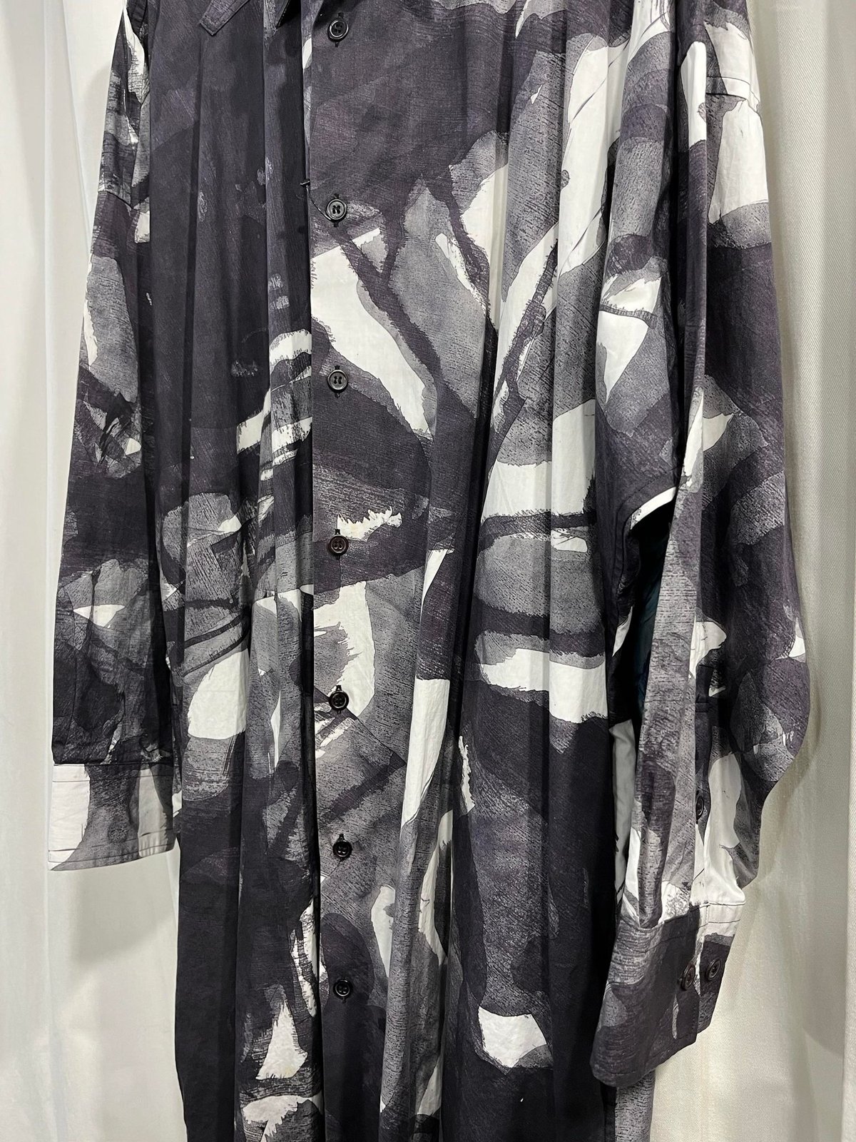 2019SS BLACK Scandal yohji yamamoto プリントデザインロング