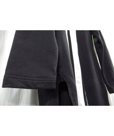 Y-3 yohji yamamoto ３本ライン ラグランスリーブデザイン ロングパーカー（3C-2）