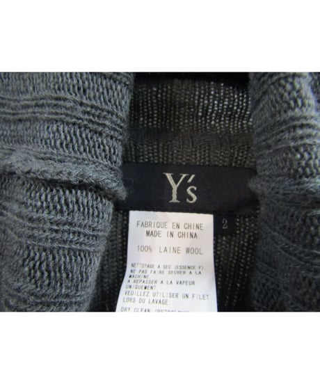 Y's yohji yamamoto アシメトリー変形デザインニット YB-K17-172