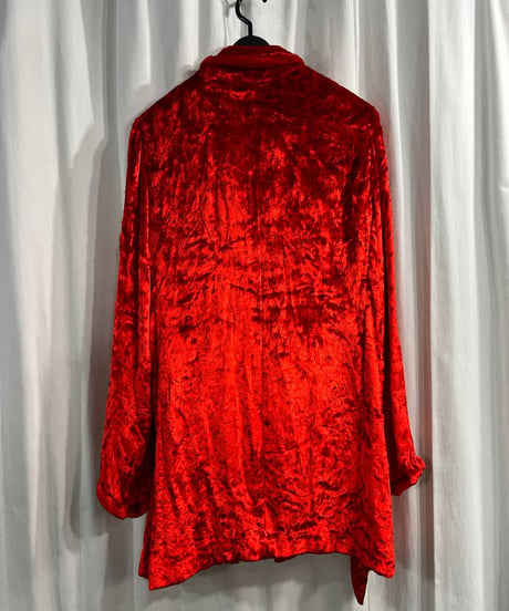 2005AW yohji yamamoto femme 赤 ベロアジャケット（FN-B10-241）