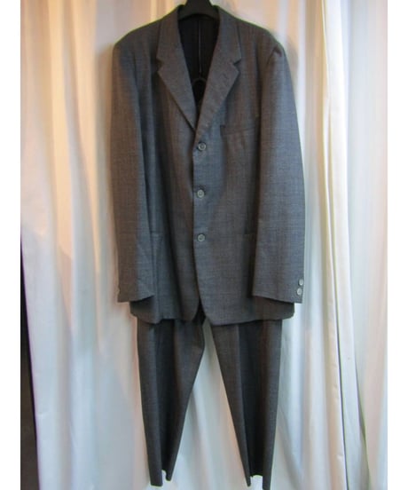 yohji yamamoto pour homme COSTUME D'HOMME チェック柄セットアップ HV-J83-142