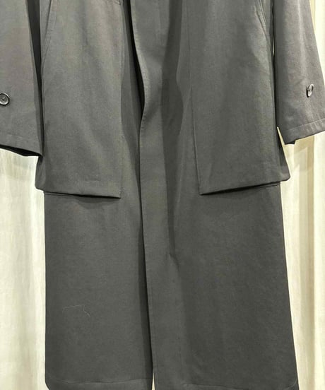 2022AW yohji yamamoto pour homme フロントジッパーロングコート（HE-C25-100）