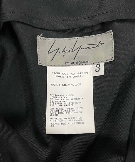 2014ss yohji yamamoto pour homme ラップパンツ（HG-P37-100）