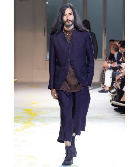 15ss yohji yamamoto pour homme 紫 ラップパンツセットアップ HU-J07-012