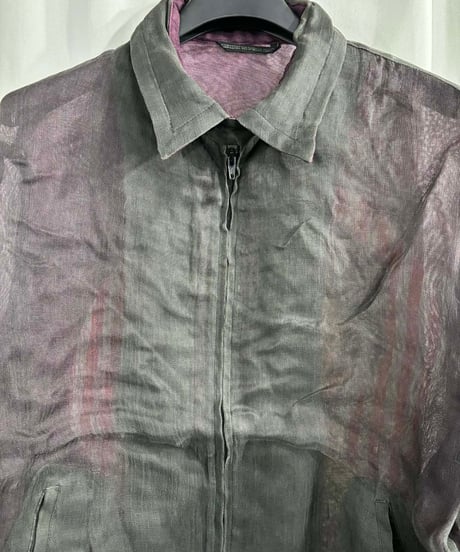 2002SS yohji yamamoto pour homme SAEKO 女優シリーズ プリントブルゾン（HE-Y12-829）