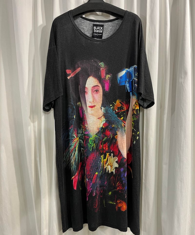 2019SS BLACK Scandal yohjiyamamoto プリントロングカットソー