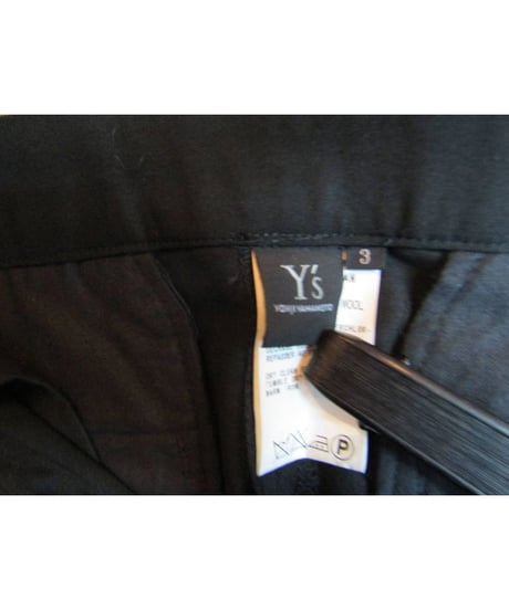 Y's yohji yamamoto ストレートシンプルパンツ YX-P15-100