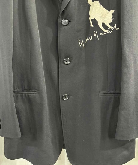 2018AW yohji yamamoto pour homme 1990SS REPLICA 犬刺繡ジャケット（HV-J68-528）