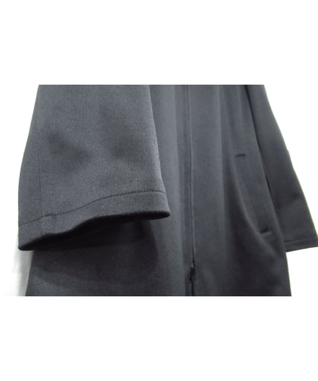 03ss yohji yamamoto pour homme 黒 ロゴ入りゼッケン ロングジャケット（HQ-C01-902）