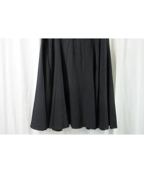 yohji yamamoto+noir ウエストデザインフレアスカート NS-1