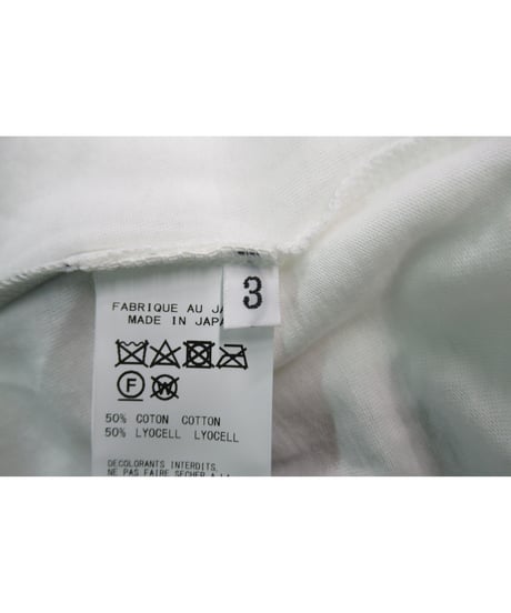 新品 20aw B yohji yamamoto +noir 白 ショルダーデザインノースリーブカットソー NR-T51-270