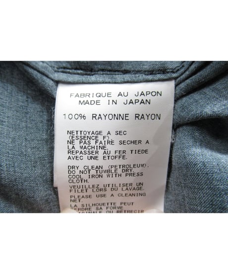 16ss yohji yamamoto pour homme 朝倉優佳ペイント ロングブラウス（HO-B62-222）