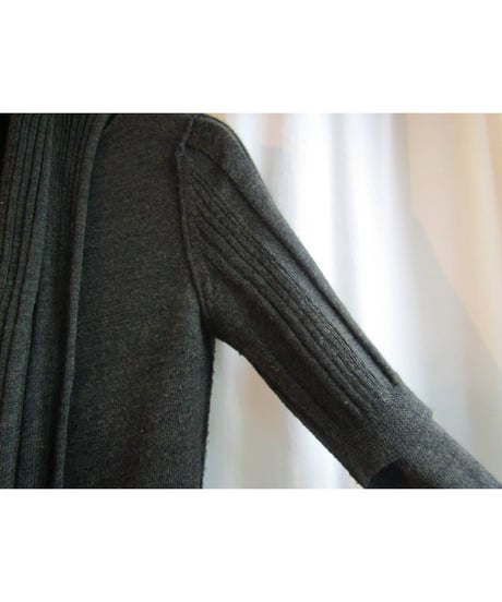 Y's yohji yamamoto ストール付アシメトリーニットカーディガン YX-K30-976
