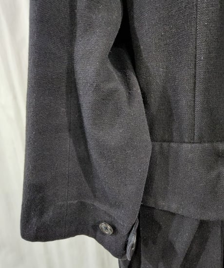 05AW yohji yamamoto pour homme 黒 デザインコート (HN-CO9-121)