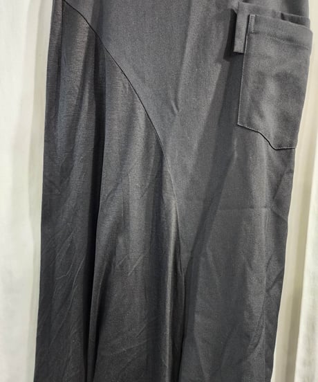 Y's yohji yamamoto 黒 切替えサルエルパンツ （YS-P08-100）