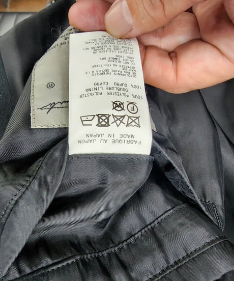 2019aw yohji yamamoto pour homme 黒 デザインコート (HC-C10-90)