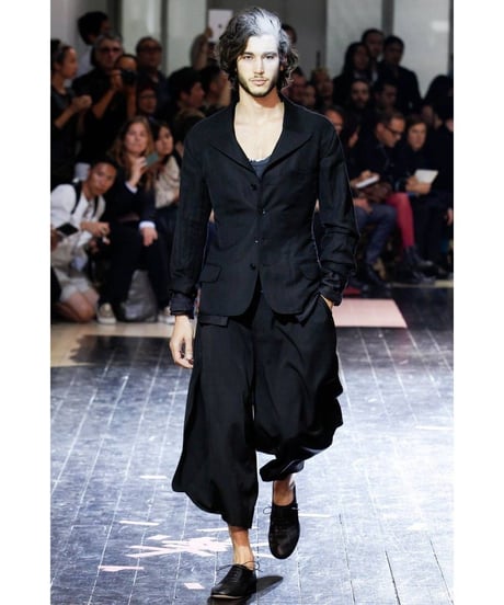 14ss yohji yamamoto pour homme  黒 レイヤードデザインジャケット HG-J19-802