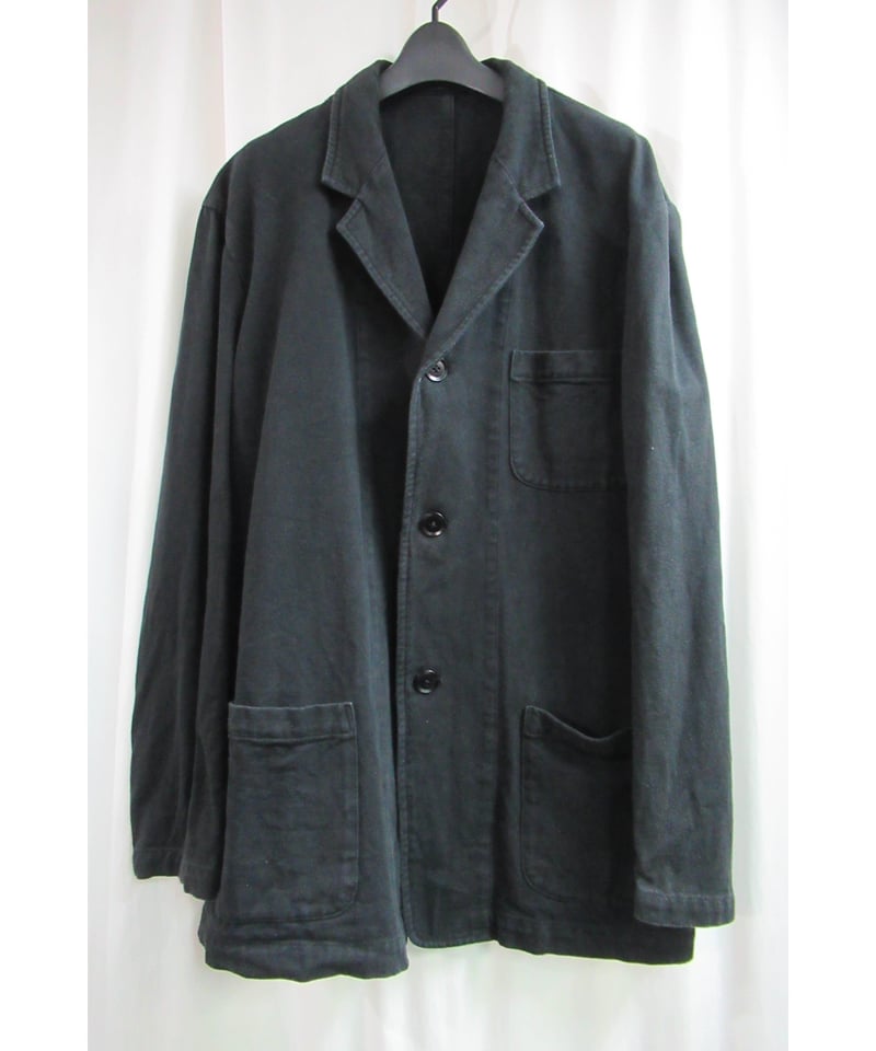 01ss yohji yamamoto pour homme 黒 ミリタリー シンプルブルゾン