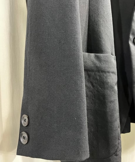 2020SS yohji yamamoto pour homme ノーカラー刺繡ジャケット（HN-J98-102）