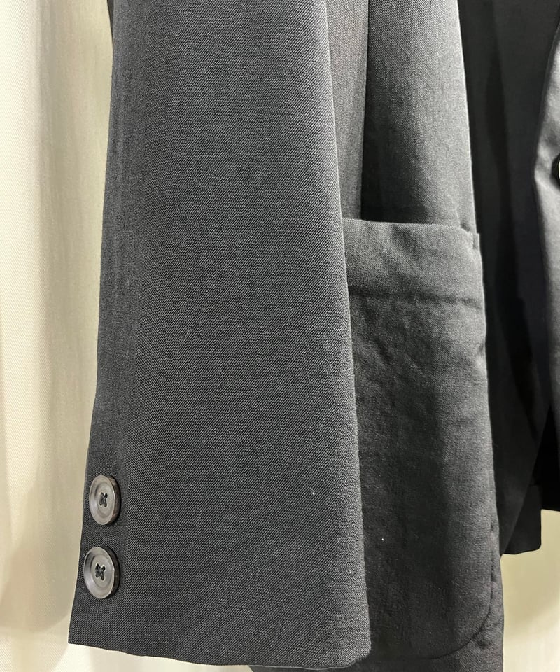 2020SS yohji yamamoto pour homme ノーカラー刺繡ジャケット（H