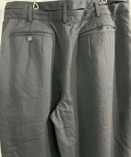 1980's yohji yamamoto pour homme vintage 丸文字ロゴ ウールパンツ（H-P-230xxx）