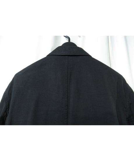 16ss yohji yamamoto pour homme 綿 麻 燕尾デザインジャケット（HO-J77-057）