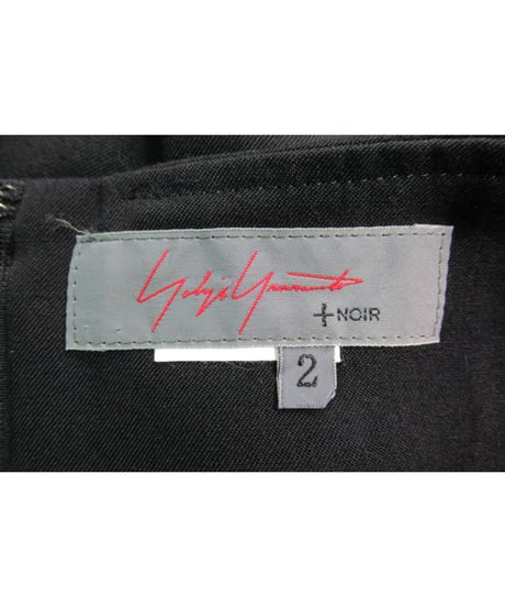 yohji yamamoto+noir ウエストデザインフレアスカート NS-1