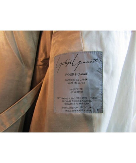 80’s yohji yamamoto pour homme vintage ベージュ ダブルロングコート