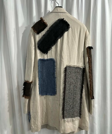2023SS yohji yamamoto pour homme パッチワークジャケット（HZ-J69-305）