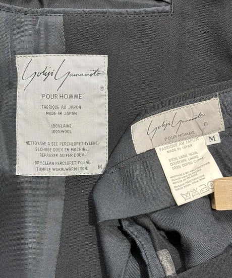 1980's yohji yamamoto pour homme vintage 水牛釦セットアップスーツ（H-S-117xxx）