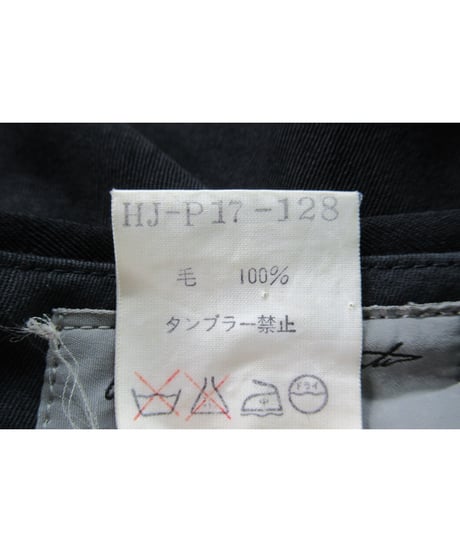 98ss yohji yamamoto pour homme vintage ２タック シンプルワイドパンツ（HJ-P17-128）