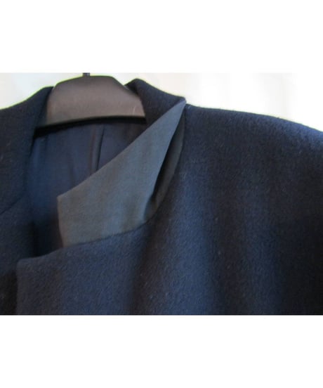 90's Y's yohji yamamoto vintage NAVY三つボタンロングコート YN-C63-104