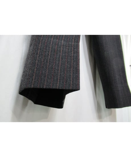 90's yohji yamamoto COSTUME D'HOMME グレー ダブル 変わりボタンセットアップ（HV-X04-190）
