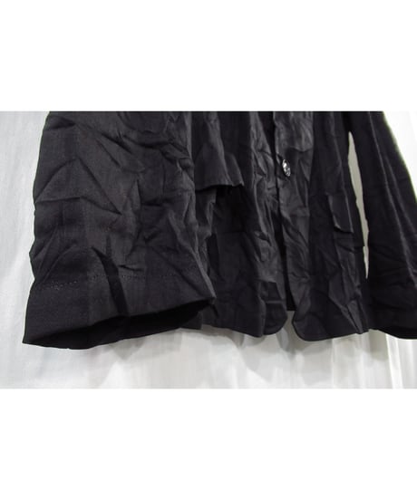 19ss yohji yamamoto pour homme シワ加工 麻混 コットンジャケット（HH-J07-004）