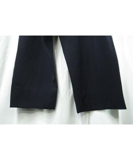 1996SS yohji yamamoto pour homme vintage ウエスト紐 紺 ワイドテーパードパンツ（HF-P08-112）