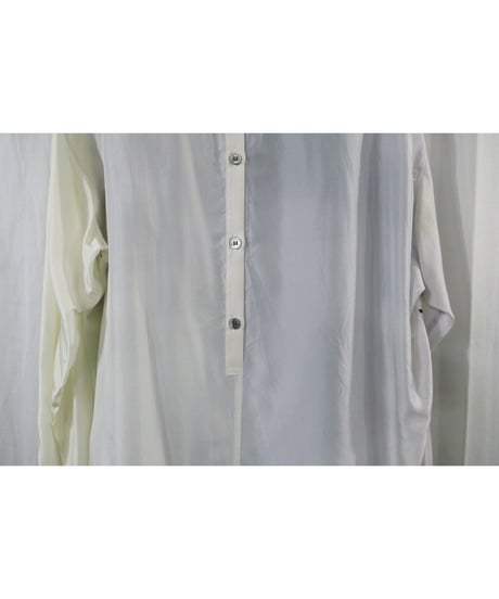 18ss yohji yamamoto pour homme シルク 内田すずめ 太陽の子プリントブラウス（HW-B28-422）