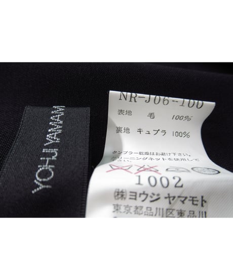yohji yamamoto +noir ピークドラペルデザインジャケット（NR-J06-100）