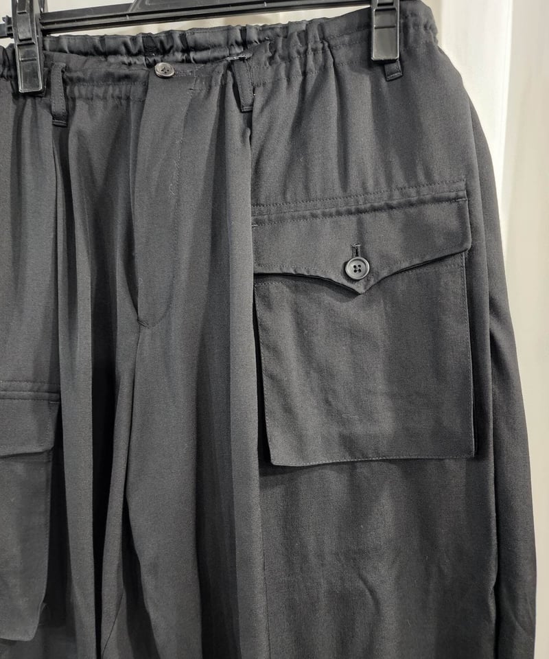 2017ss yohji yamamoto pour homme 黒 ミリタリーデザインパンツ 2017ss yohji yamamoto pour homme 黒 ミリタリーデザインパンツ