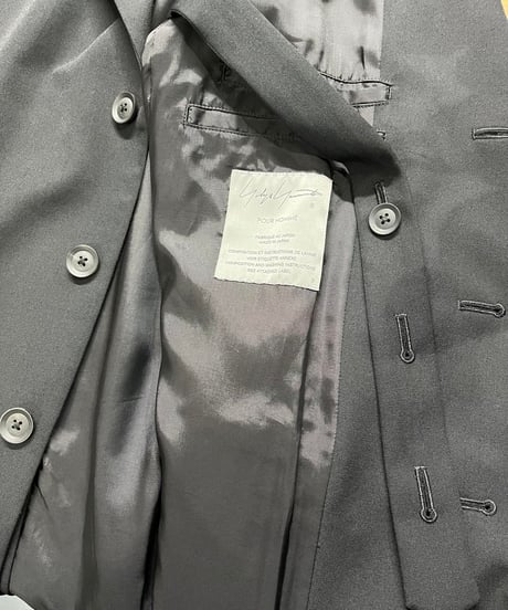 2022SS yohji yamamoto pour homme 刺繡ロングジャケット（HG-J53-108）