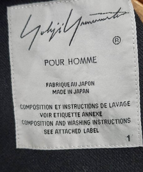 2018aw yohji yamamoto pour homme 黒 デザインドレス (HV-D10-108)