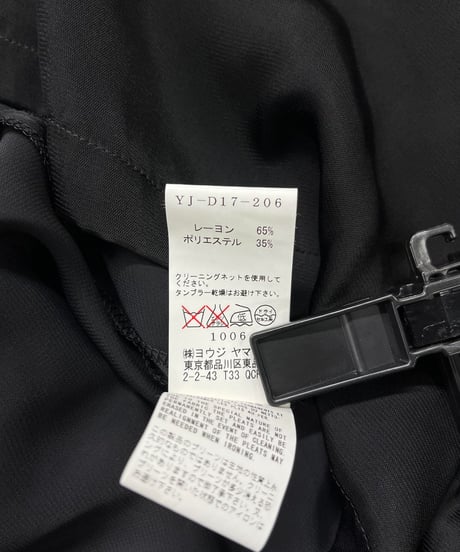 Y's yohji yamamoto デザインノースリーブワンピース（YJ-D17-206）