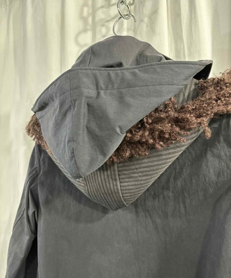 美品 2018AW yohji yamamoto pour homme ダブルフ－ドコート（HV-D23-022）