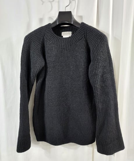 1997aw yohji yamamoto femme 黒 シンプルニット (FI-K29-930)