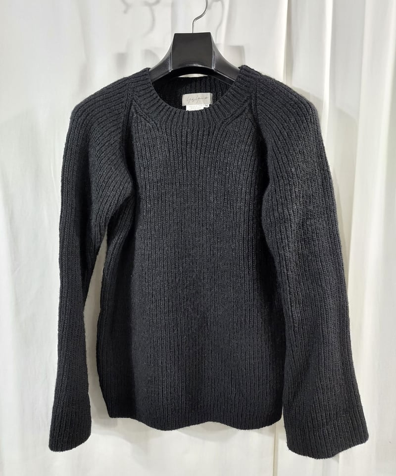 1997aw yohji yamamoto femme 黒 シンプルニット (FI-K29-9 1997aw yohji yamamoto femme 黒 シンプルニット (FI-K29-9